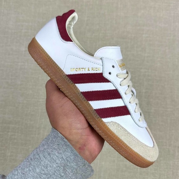 Adidas x Sporty & Rich Samba Burgundy